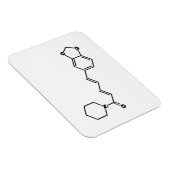 Black Pepper Piperine Molekulare Chemische Formel Magnet (Rechte Seite)