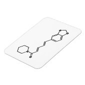 Black Pepper Piperine Molekulare Chemische Formel Magnet (Linke Seite)