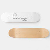 Black Pepper Piperine Molekulare Chemische Formel Skateboard (Horizontal)