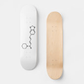 Black Pepper Piperine Molekulare Chemische Formel Skateboard (Vorderseite)