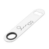 Black Pepper Piperine Molekulare Chemische Formel Speed Flaschenöffner (Vorderseite Schrägansicht)