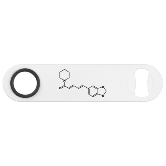 Black Pepper Piperine Molekulare Chemische Formel Speed Flaschenöffner (Vorderseite (Horizontal))