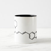 Black Pepper Piperine Molekulare Chemische Formel Zweifarbige Tasse (Mittel)