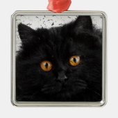 Black Persian Face Ornament Aus Metall (Vorne)