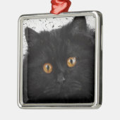 Black Persian Face Ornament Aus Metall (Links)