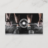 Black Personal Trainer Visitenkarte (Vorderseite)