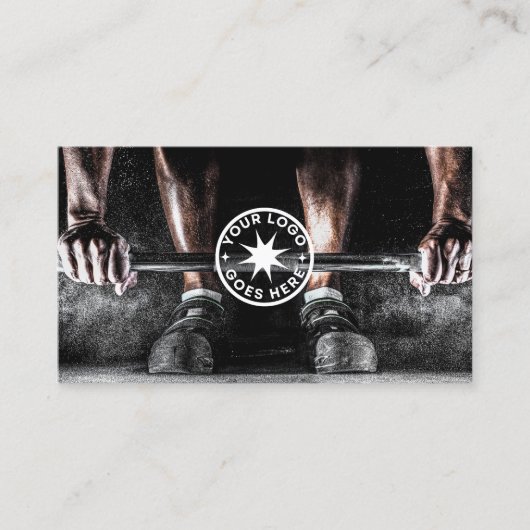 Black Personal Trainer Visitenkarte (Vorderseite)