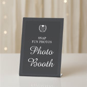 Black Personalisiert Foto Booth Graduation Party Sockelschild