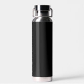 Black Personalisiert Wedding Bridesmaid Trinkflasche (Rückseite)