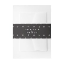 Black Personalisiert Wedding Invitation Bly Band