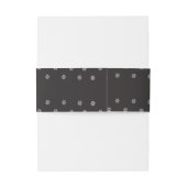 Black Personalisiert Wedding Invitation Bly Band (Rückseitenbeispiel)
