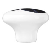 Black Petunia Keramik Knob Keramikknauf (Seitenansicht)