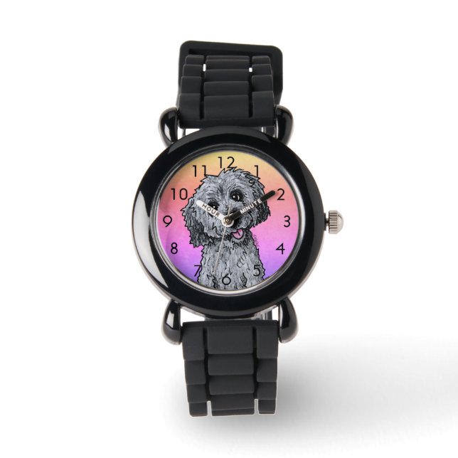 Black Phantom DOODLEMOJI Watch Armbanduhr (Vorderseite)