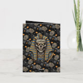 🖤 Black Pharaoh Mummy Einladung 🎃 ✉️ (Rückseite)