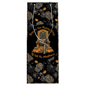🖤 Black Pharaoh Mummy Geschenktasche 🎃 👑 Geschenktüte Für Weinflaschen (Rückseite)