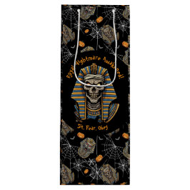 🖤 Black Pharaoh Mummy Geschenktasche 🎃 👑 Geschenktüte Für Weinflaschen