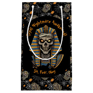 🖤 Black Pharaoh Mummy Geschenktasche 🎃 👑 Kleine Geschenktüte