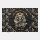 🖤 Black Pharaoh Mummy Kitetücher 🎃 Geschirrtuch (Horizontal)