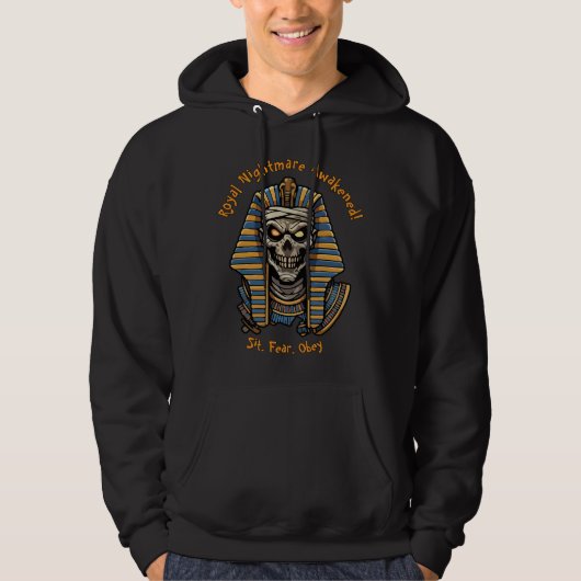 🖤 Black Pharaoh Mummy Sweatshirt 🎃 👑 (Vorderseite)