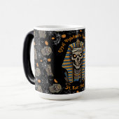 🖤 Black Pharaoh Mummy Tasse 🎃 ☕ 👑 (Vorderseite Links)