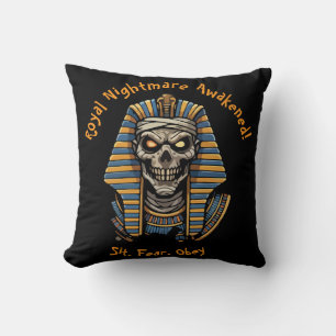 🖤 Black Pharaoh Mummy Throw Kissen 🎃 👑