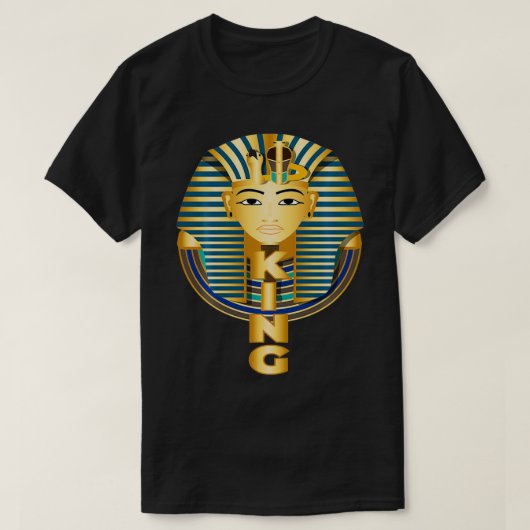 Black Pharoah King Ägypten T-Shirt (Design vorne)