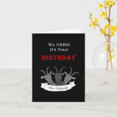 Black Phillip Dark Funny Devil Goat Goth Birthday Karte (Gelbe Blume)