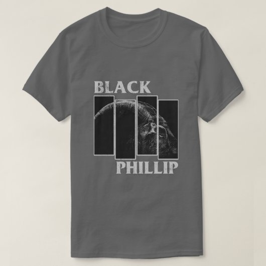 Black Phillip Distressed Version Pillow T-Shirt (Design vorne)