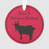 Black Phillip Folk Horror Ornament (Vorderseite)