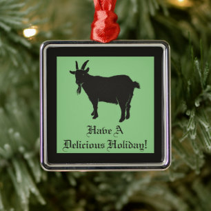 Black Phillip Goat Horror Ornament Aus Metall