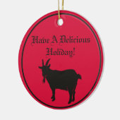 Black Phillip Goat Satanic Keramik Ornament (Links)