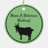Black Phillip Goat Satanic Keramik Ornament (Hinten)