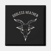 Black Phillip Godless Heathen Magnet (Vorne)