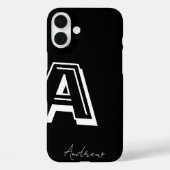 Black Phone Case - personalisierte Notizzettel (Rückseite)