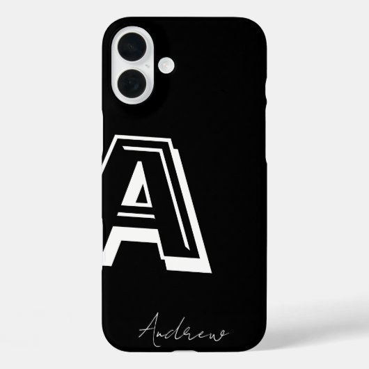 Black Phone Case - personalisierte Notizzettel (Rückseite)