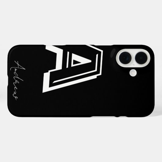 Black Phone Case - personalisierte Notizzettel (Rückseite (Horizontal))