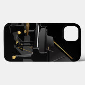 Black Piano Case-Mate iPhone Hülle (Rückseite (Horizontal))