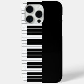 Black Piano Keyboard Case-Mate iPhone Hülle (Rückseite)