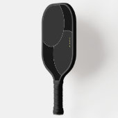 Black Pickleball Paddle mit Namen (Links)