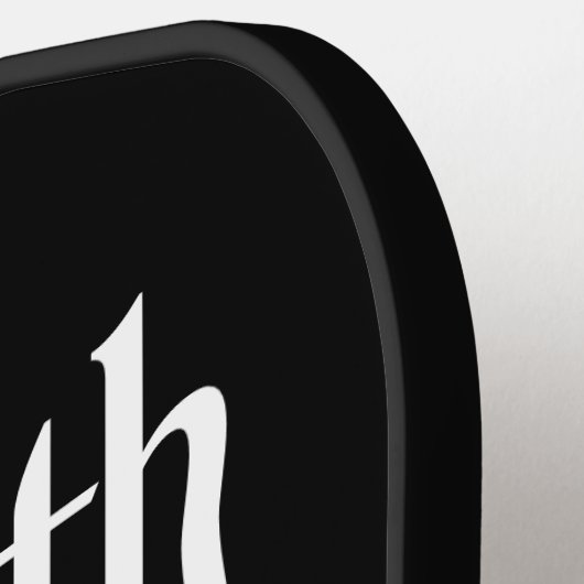 Black Pickleball Paddle - Wachstum beginnt (Linke Seite)