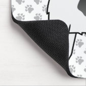 Black Piebald Alaskan Malamute Niedlich Cartoon Do Mousepad (Ecke)