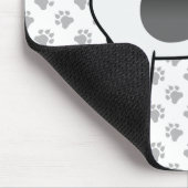 Black Piebald American Bulldog Niedlicher Cartoon Mousepad (Ecke)
