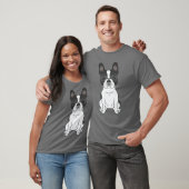 Black Piebald French Bulldog / Französischer Niedl T-Shirt (Unisex)