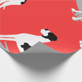 Black Piebald Great Dane Geschenkpapier (Ecke)