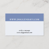 Black Piebald Great Dane Visitenkarte (Rückseite)