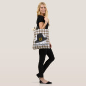 Black Pilgrim Hat on Brown Plaid - Thanksgiving Tasche (Am Model)