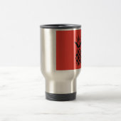 Black Pine Apple in Red Reisebecher (Mittel)