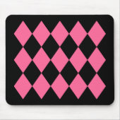 Black & Pink Diamonds Mousepad (Vorne)