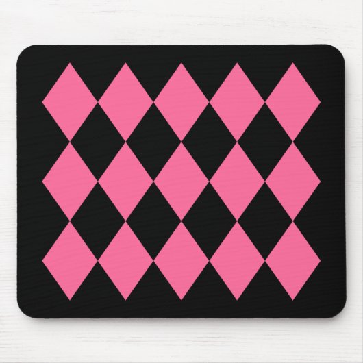 Black & Pink Diamonds Mousepad (Vorne)