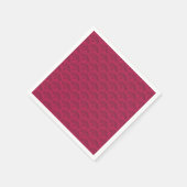 Black pink ethnic African traditional pattern Serviette (Ecke)